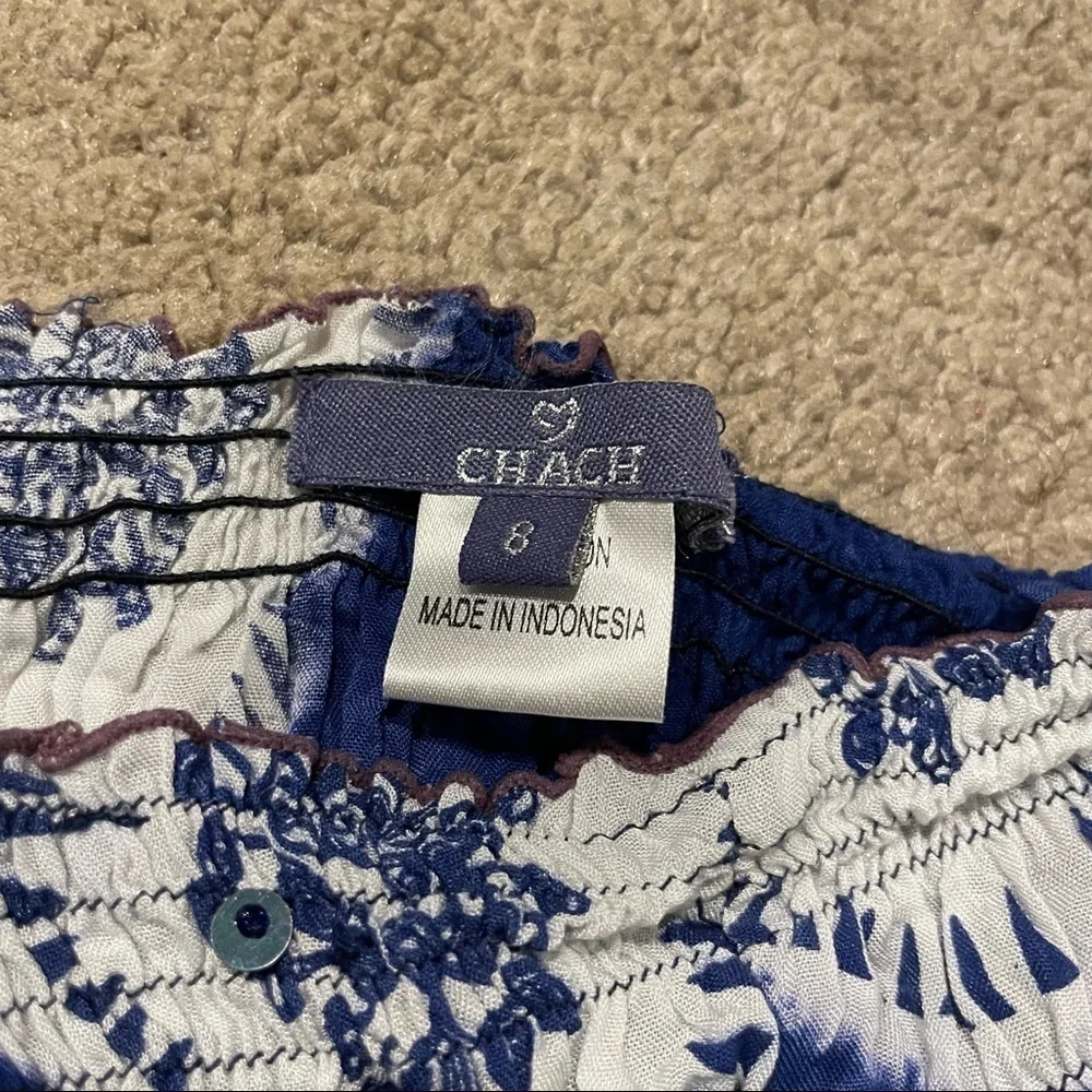 Chach strapless sequined swim coverup 8